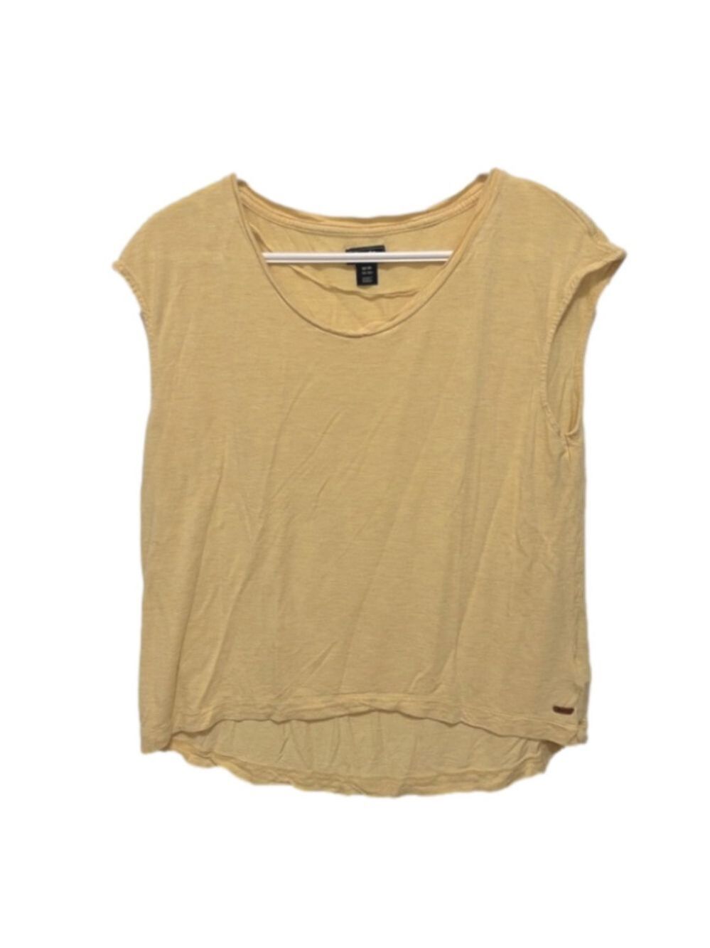 Roots scoop neck relaxed cap sleeve tshirt Medium